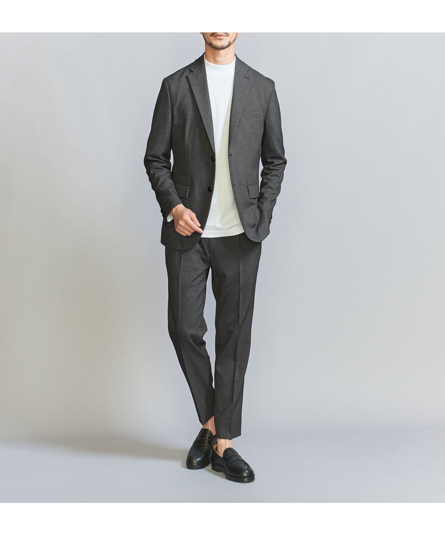 【ビューティ&ユース ユナイテッドアローズ/BEAUTY&YOUTH / UNITED ARROWS / MEN】の【WEB限定 WARDROBE SMART】LANATEC セットアップ/背抜きジャケット イージーパンツ インテリア・キッズ・メンズ・レディースファッション・服の通販 founy(ファニー) 　ファッション　Fashion　メンズファッション　Fashion for Men　ボトムス　Bottoms　インナー　Innerwear　ウォッシャブル　Machine Washable　コイン　Coin, Coin Design　シェイプ　Shape, Slim Fit　ショルダー　Shoulder, Shoulder Strap　ジャケット　Jacket, Outerwear　スマート　Smart, Elegant　セットアップ　Set-Up, Coordinated Outfit　バランス　Balance, Style Balance　ファブリック　Fabric, Textile　フィット　Fit, Slim Fit　フラップ　Flap, Flap Pocket　プリーツ　Pleats, Pleated　ポケット　Pocket, Pocket Detail　ミドル　Middle Length, Mid Height　無地　Plain, Solid Color　おすすめ　Recommended / Our Picks　エレガント 上品　Elegant　MD.GRAY|ID: prp329100004093387 ipo3291000000031682568