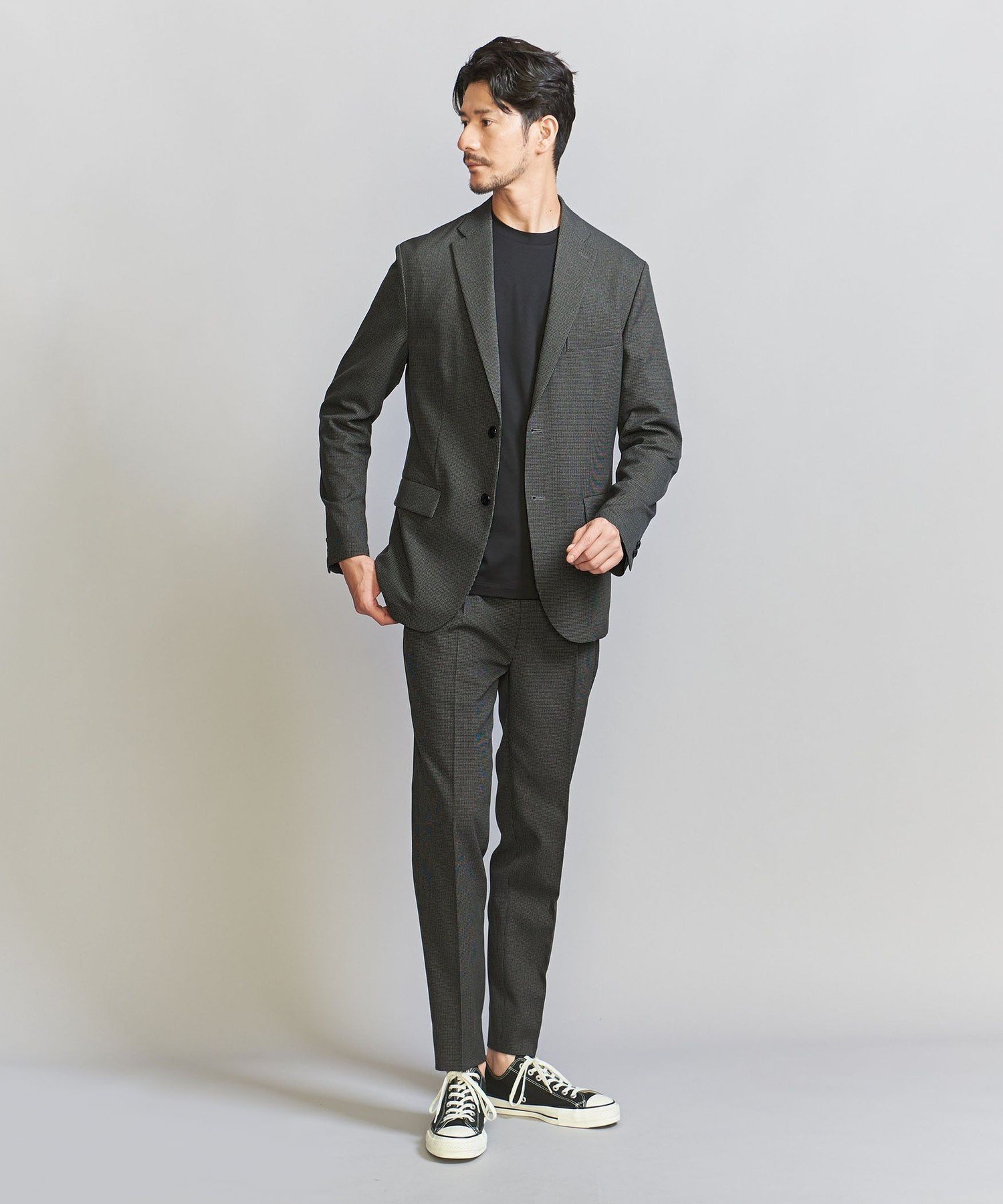 【ビューティ&ユース ユナイテッドアローズ/BEAUTY&YOUTH / UNITED ARROWS / MEN】の【WEB限定 WARDROBE SMART】LANATEC セットアップ/背抜きジャケット イージーパンツ インテリア・キッズ・メンズ・レディースファッション・服の通販 founy(ファニー) 　ファッション　Fashion　メンズファッション　Fashion for Men　ボトムス　Bottoms　インナー　Innerwear　ウォッシャブル　Machine Washable　コイン　Coin, Coin Design　シェイプ　Shape, Slim Fit　ショルダー　Shoulder, Shoulder Strap　ジャケット　Jacket, Outerwear　スマート　Smart, Elegant　セットアップ　Set-Up, Coordinated Outfit　バランス　Balance, Style Balance　ファブリック　Fabric, Textile　フィット　Fit, Slim Fit　フラップ　Flap, Flap Pocket　プリーツ　Pleats, Pleated　ポケット　Pocket, Pocket Detail　ミドル　Middle Length, Mid Height　無地　Plain, Solid Color　おすすめ　Recommended / Our Picks　エレガント 上品　Elegant　DK.GRAY|ID: prp329100004093387 ipo3291000000031682569