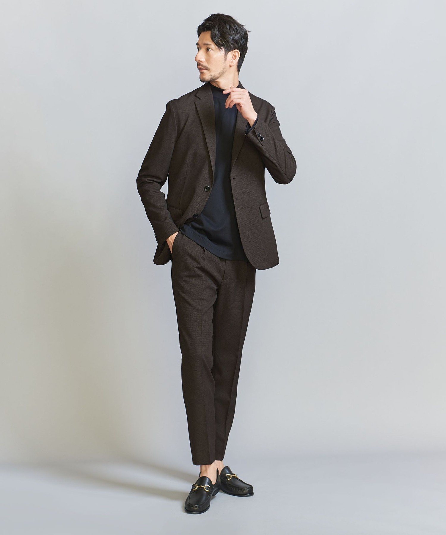 【ビューティ&ユース ユナイテッドアローズ/BEAUTY&YOUTH / UNITED ARROWS / MEN】の【WEB限定 WARDROBE SMART】LANATEC セットアップ/背抜きジャケット イージーパンツ インテリア・キッズ・メンズ・レディースファッション・服の通販 founy(ファニー) 　ファッション　Fashion　メンズファッション　Fashion for Men　ボトムス　Bottoms　インナー　Innerwear　ウォッシャブル　Machine Washable　コイン　Coin, Coin Design　シェイプ　Shape, Slim Fit　ショルダー　Shoulder, Shoulder Strap　ジャケット　Jacket, Outerwear　スマート　Smart, Elegant　セットアップ　Set-Up, Coordinated Outfit　バランス　Balance, Style Balance　ファブリック　Fabric, Textile　フィット　Fit, Slim Fit　フラップ　Flap, Flap Pocket　プリーツ　Pleats, Pleated　ポケット　Pocket, Pocket Detail　ミドル　Middle Length, Mid Height　無地　Plain, Solid Color　おすすめ　Recommended / Our Picks　エレガント 上品　Elegant　DK.BROWN|ID: prp329100004093387 ipo3291000000031682570