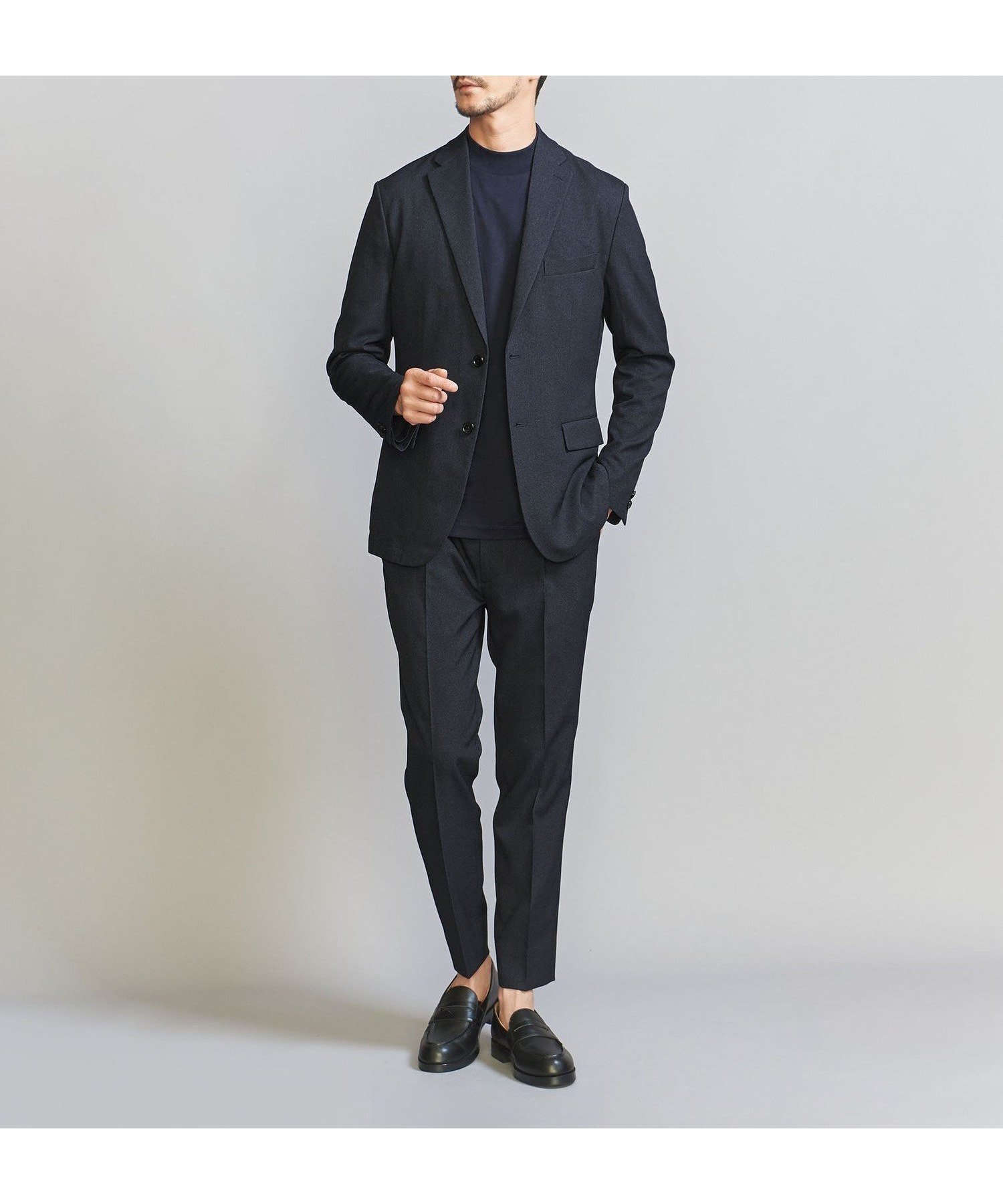 【ビューティ&ユース ユナイテッドアローズ/BEAUTY&YOUTH / UNITED ARROWS / MEN】の【WEB限定 WARDROBE SMART】LANATEC セットアップ/背抜きジャケット イージーパンツ インテリア・キッズ・メンズ・レディースファッション・服の通販 founy(ファニー) 　ファッション　Fashion　メンズファッション　Fashion for Men　ボトムス　Bottoms　インナー　Innerwear　ウォッシャブル　Machine Washable　コイン　Coin, Coin Design　シェイプ　Shape, Slim Fit　ショルダー　Shoulder, Shoulder Strap　ジャケット　Jacket, Outerwear　スマート　Smart, Elegant　セットアップ　Set-Up, Coordinated Outfit　バランス　Balance, Style Balance　ファブリック　Fabric, Textile　フィット　Fit, Slim Fit　フラップ　Flap, Flap Pocket　プリーツ　Pleats, Pleated　ポケット　Pocket, Pocket Detail　ミドル　Middle Length, Mid Height　無地　Plain, Solid Color　おすすめ　Recommended / Our Picks　エレガント 上品　Elegant　NAVY|ID: prp329100004093387 ipo3291000000031682573