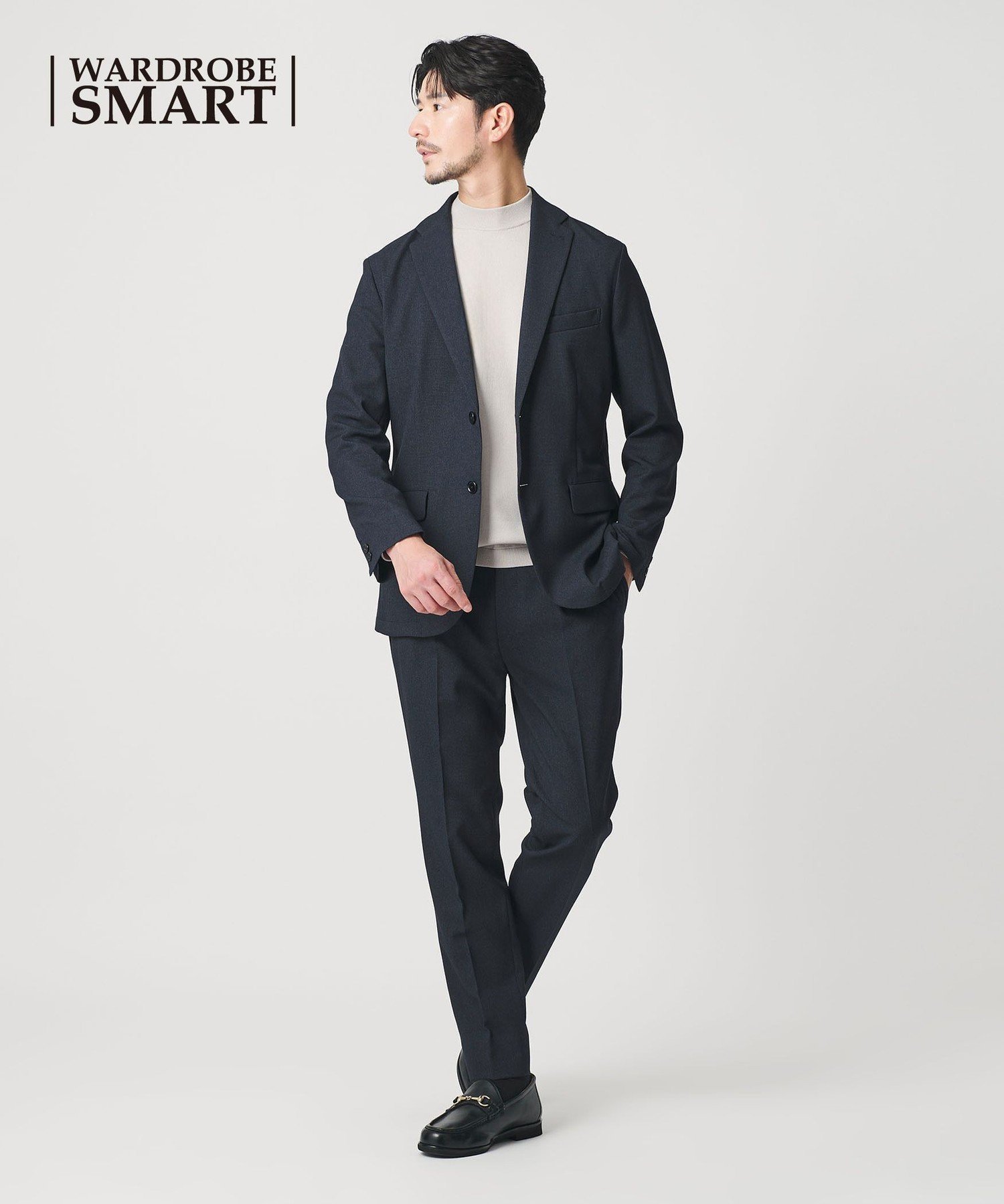 【ビューティ&ユース ユナイテッドアローズ/BEAUTY&YOUTH / UNITED ARROWS / MEN】の【WEB限定 WARDROBE SMART】LANATEC セットアップ/背抜きジャケット イージーパンツ インテリア・キッズ・メンズ・レディースファッション・服の通販 founy(ファニー) 　ファッション　Fashion　メンズファッション　Fashion for Men　ボトムス　Bottoms　インナー　Innerwear　ウォッシャブル　Machine Washable　秋　Autumn　コイン　Coin, Coin Design　シェイプ　Shape, Slim Fit　ショルダー　Shoulder, Shoulder Strap　ジャケット　Jacket, Outerwear　スマート　Smart, Elegant　セットアップ　Set-Up, Coordinated Outfit　チェック　Check, Plaid, Tartan　バランス　Balance, Style Balance　ファブリック　Fabric, Textile　フィット　Fit, Slim Fit　フラップ　Flap, Flap Pocket　プリーツ　Pleats, Pleated　ポケット　Pocket, Pocket Detail　ミドル　Middle Length, Mid Height　無地　Plain, Solid Color　冬　Winter / This Winter　おすすめ　Recommended / Our Picks　エレガント 上品　Elegant　入学式　Entrance Ceremony　卒業式　Graduation Ceremony　NAVY|ID: prp329100004093387 ipo3291000000034684119