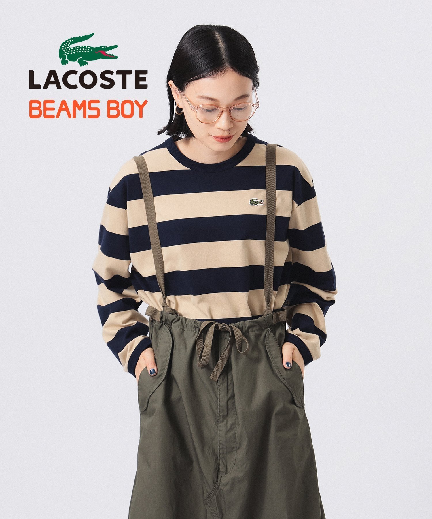 【ビームス ウイメン/BEAMS】の【別注】LACOSTE / ストライプ ロングスリーブ Tシャツ ラコステ 24AW インテリア・キッズ・メンズ・レディースファッション・服の通販 founy(ファニー) 　ファッション　Fashion　レディースファッション　WOMEN　トップス・カットソー　Tops/Tshirt　シャツ/ブラウス　Shirts/Blouses　ロング / Tシャツ　T-Shirts　インナー　Inner　シンプル　Simple　ジャケット　Jacket　ストライプ　Stripe　スリーブ　Sleeve　バランス　Balance　ブルゾン　Blouson　ボーダー　Border　別注　Special Order　モダン　Modern　ルーズ　Loose　ロング　Long　A/W・秋冬　Aw・Autumn/Winter・Fw・Fall-Winter　おすすめ　Recommend　2024年　2024　2024-2025秋冬・A/W　Aw/Autumn/Winter/Fw/Fall/2024-2025　NAVY|ID: prp329100004094547 ipo3291000000028867633