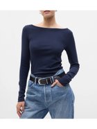 【ギャップ/GAP】のモダン ボートネックTシャツ 人気、トレンドファッション・服の通販 founy(ファニー) ファッション Fashion レディースファッション WOMEN トップス・カットソー Tops/Tshirt シャツ/ブラウス Shirts/Blouses ロング / Tシャツ T-Shirts ストレッチ Stretch スーピマ Supima ツイスト Twist ベーシック Basic モダン Modern 長袖 Long Sleeve thumbnail NAVY_UNIFORM|ID: prp329100004094605 ipo3291000000028479096