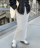 【その他のブランド/Other】のセルフカット リブ ロング タイトスカート 人気、トレンドファッション・服の通販 founy(ファニー) ファッション Fashion レディースファッション WOMEN スカート Skirt おすすめ Recommend スリット Slit タイトスカート Tight Skirt ポケット Pocket ロング Long 楽ちん Easy thumbnail 杢グレー|ID: prp329100004094893 ipo3291000000028794397