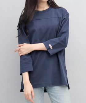 【エーエムエス/A.M.S】のGoodwear ロンT 七分袖Tシャツ 切替 USAコットン シンプル 無地 人気、トレンドファッション・服の通販 founy(ファニー) ファッション Fashion レディースファッション WOMEN トップス・カットソー Tops/Tshirt シャツ/ブラウス Shirts/Blouses ロング / Tシャツ T-Shirts 切替 Switching シンプル Simple スリット Slit 定番 Standard フロント Front メンズ Mens 無地 Plain Color おすすめ Recommend |ID:prp329100004094968