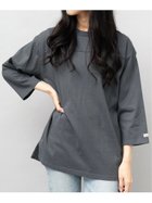 【エーエムエス/A.M.S】のGoodwear ロンT 七分袖Tシャツ 切替 USAコットン シンプル 無地 ブルー|ID: prp329100004094968 ipo3291000000028883400