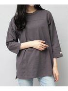 【エーエムエス/A.M.S】のGoodwear ロンT 七分袖Tシャツ 切替 USAコットン シンプル 無地 ブラック-A|ID: prp329100004094968 ipo3291000000028883402