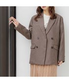 【ミスティ ウーマン/mysty woman】のアソートダブルジャケット 人気、トレンドファッション・服の通販 founy(ファニー) ファッション Fashion レディースファッション WOMEN アウター Coat Outerwear ジャケット Jackets ショート Short ジャケット Jacket スラックス Slacks セットアップ Set Up ダブル Double チェック Check ツイード Tweed マーメイド Mermaid ミドル Middle ビジネス 仕事 通勤 Business thumbnail ブラウンチェック58|ID: prp329100004095780 ipo3291000000028530810