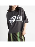 【ラシュッド/LASUD】のカレッジロゴドルマンTシャツ チャコールグレー|ID: prp329100004096173 ipo3291000000029265325