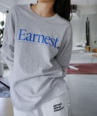 【その他のブランド/Other】のEarnest ロゴ プリント 長袖 Tシャツ ANME アンメ グレー杢|ID: prp329100004096505 ipo3291000000028901344