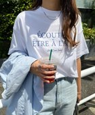 【その他のブランド/Other】のフレンチ ロゴプリント 半袖 Tシャツ オフホワイト×ブルー|ID: prp329100004096568 ipo3291000000028889322