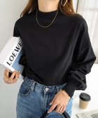 【その他のブランド/Other】のモックネック ボリューム袖 長袖Tシャツ 人気、トレンドファッション・服の通販 founy(ファニー) ファッション Fashion レディースファッション WOMEN トップス・カットソー Tops/Tshirt シャツ/ブラウス Shirts/Blouses ロング / Tシャツ T-Shirts おすすめ Recommend ショルダー Shoulder トレンド Trend ドロップ Drop バランス Balance ベーシック Basic ボーダー Border モックネック Mock Neck 人気 Popularity 無地 Plain Color 長袖 Long Sleeve thumbnail ブラック|ID: prp329100004096570 ipo3291000000028612443