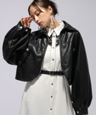 【ハレ/HARE】のバルーンスリーブショートブルゾン 人気、トレンドファッション・服の通販 founy(ファニー) ファッション Fashion レディースファッション WOMEN アウター Coat Outerwear ブルゾン Blouson/Jackets おすすめ Recommend ショート Short ジップ Zip デニム Denim トレンド Trend フェイクレザー Faux Leather ブルゾン Blouson thumbnail フェイクレザー09|ID: prp329100004097637 ipo3291000000028945113