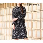 【リリアンビューティ/Liliane Burty】の【Sprout.】フラワープリント シャツワンピース 人気、トレンドファッション・服の通販 founy(ファニー) ファッション Fashion レディースファッション WOMEN ワンピース Dress シャツワンピース Shirt Dresses カーディガン Cardigan ショルダー Shoulder ショート Short ジャケット Jacket タイツ Tights ドロップ Drop 長袖 Long Sleeve ピーチ Peach フラワー Flower プリント Print ベスト Vest ポケット Pocket モノトーン Monotone レギンス Leggings ロング Long おすすめ Recommend エレガント 上品 Elegant thumbnail ブラック|ID: prp329100004097790 ipo3291000000027796134