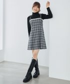 【マジェスティック レゴン/MAJESTIC LEGON】のローズモチーフミニキャミワンピース 人気、トレンドファッション・服の通販 founy(ファニー) ファッション Fashion レディースファッション WOMEN ワンピース Dress キャミワンピース No Sleeve Dresses チェック Check フロント Front モチーフ Motif リボン Ribbon レース Race ローズ Rose 切替 Switching thumbnail ブラック柄|ID: prp329100004097873 ipo3291000000028716551