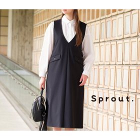 【リリアンビューティ/Liliane Burty】の【Sprout.】トリコット素材 ジャンパードレス 同素材アイテム有 人気、トレンドファッション・服の通販 founy(ファニー) ファッション Fashion レディースファッション WOMEN ワンピース Dress ドレス Party Dresses 抗菌 Antibacterial シンプル Simple ドレス Dress ハイネック High Neck フラップ Flap ポケット Pocket 無地 Plain Color おすすめ Recommend 旅行 Travel |ID:prp329100004097889