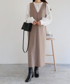 【その他のブランド/Other】の梨地 ポンチ ストレッチ Vネック ワンピース 人気、トレンドファッション・服の通販 founy(ファニー) ファッション Fashion レディースファッション WOMEN ワンピース Dress インナー Inner オケージョン Occasion 洗える Washable カットソー Cut And Sew ジャケット Jacket ジョーゼット Georgette ストレッチ Stretch セットアップ Set Up ノースリーブ No Sleeve バランス Balance ボーダー Border ポケット Pocket 楽ちん Easy ワーク Work おすすめ Recommend thumbnail グレージュ|ID: prp329100004097896 ipo3291000000028825062