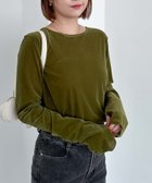 【アルシーヴ/archives】のシアーベロアTOPS 人気、トレンドファッション・服の通販 founy(ファニー) ファッション Fashion レディースファッション WOMEN トップス・カットソー Tops/Tshirt ベロア Velour インナー Inner カットソー Cut And Sew キャミワンピース Cami Dress ジャケット Jacket ベロア Velor 秋 Autumn/Fall thumbnail GREEN|ID: prp329100004098335 ipo3291000000028547938