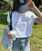 【その他のブランド/Other】のロゴ 刺繍 エンブロイダリー フレンチスリーブ Tシャツ 人気、トレンドファッション・服の通販 founy(ファニー) ファッション Fashion レディースファッション WOMEN トップス・カットソー Tops/Tshirt シャツ/ブラウス Shirts/Blouses ロング / Tシャツ T-Shirts おすすめ Recommend エンブロイダリー Embroidery スリット Slit スリーブ Sleeve フレンチ French ロング Long 人気 Popularity thumbnail オフホワイト×ブルー|ID: prp329100004098370 ipo3291000000029061038