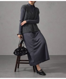 【シェトワ/Chez toi】のシャギーベスト×ニットワンピース 人気、トレンドファッション・服の通販 founy(ファニー) ファッション Fashion レディースファッション WOMEN アウター Coat Outerwear ワンピース Dress ニットワンピース Knit Dresses アクリル Acrylic 今季 This Season 切替 Switching タンク Tank トレンド Trend ベスト Vest ベーシック Basic 無地 Plain Color ロング Long |ID:prp329100004098875