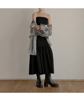 【ミエリインヴァリアント/MIELIINVARIANT】のKnit Mix Bare Dress 人気、トレンドファッション・服の通販 founy(ファニー) ファッション Fashion レディースファッション WOMEN トップス・カットソー Tops/Tshirt ニット Knit Tops ワンピース Dress ドレス Party Dresses おすすめ Recommend コンビ Combination ドッキング Docking ドレス Dress ビジネス 仕事 通勤 Business 旅行 Travel |ID:prp329100004098940