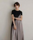 【ミエリインヴァリアント/MIELIINVARIANT】のRibbon Choker Bicolor Dress 人気、トレンドファッション・服の通販 founy(ファニー) ファッション Fashion レディースファッション WOMEN ワンピース Dress ドレス Party Dresses カットソー Cut And Sew 軽量 Lightweight サテン Satin ジャージー Jersey ストレッチ Stretch ドッキング Docking ドレス Dress バランス Balance フィット Fit ラップ Wrap リボン Ribbon 楽ちん Easy おすすめ Recommend 旅行 Travel ビジネス 仕事 通勤 Business thumbnail MOCHA|ID: prp329100004098942 ipo3291000000028090746