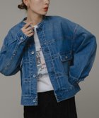 【サニーレーベル/Sonny Label / URBAN RESEARCH】のノーカラーデニムジャケット 人気、トレンドファッション・服の通販 founy(ファニー) ファッション Fashion レディースファッション WOMEN アウター Coat Outerwear ジャケット Jackets デニムジャケット Denim Jackets 2024年 2024 2024-2025秋冬・A/W Aw/Autumn/Winter/Fw/Fall/2024-2025 A/W・秋冬 Aw・Autumn/Winter・Fw・Fall-Winter 冬 Winter おすすめ Recommend ショート Short シンプル Simple ジャケット Jacket セットアップ Set Up デニム Denim バランス Balance フェミニン Feminine ユーズド Used thumbnail ブルー|ID: prp329100004099130 ipo3291000000028475804