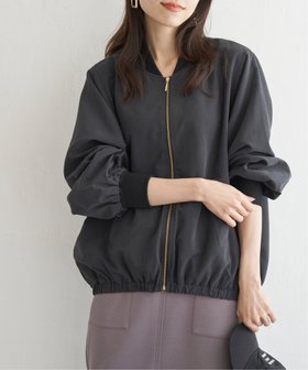 【イッカ/ikka】のリブブルゾン 人気、トレンドファッション・服の通販 founy(ファニー) ファッション Fashion レディースファッション WOMEN アウター Coat Outerwear ブルゾン Blouson/Jackets なめらか Smooth カフス Cuffs ドット Dot ピーチ Peach ブルゾン Blouson メタル Metal エレガント 上品 Elegant |ID:prp329100004099208