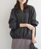 【イッカ/ikka】のリブブルゾン 人気、トレンドファッション・服の通販 founy(ファニー) ファッション Fashion レディースファッション WOMEN アウター Coat Outerwear ブルゾン Blouson/Jackets なめらか Smooth カフス Cuffs ドット Dot ピーチ Peach ブルゾン Blouson メタル Metal エレガント 上品 Elegant thumbnail チャコール|ID: prp329100004099208 ipo3291000000028608790