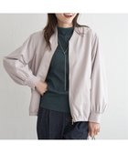 【イッカ/ikka】のリブブルゾン 人気、トレンドファッション・服の通販 founy(ファニー) ファッション Fashion レディースファッション WOMEN アウター Coat Outerwear ブルゾン Blouson/Jackets なめらか Smooth カフス Cuffs ドット Dot ピーチ Peach ブルゾン Blouson メタル Metal エレガント 上品 Elegant thumbnail ライトグレー|ID: prp329100004099208 ipo3291000000028608791