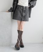 【ローリーズファーム/LOWRYS FARM】のCONE/ミニスカート 人気、トレンドファッション・服の通販 founy(ファニー) ファッション Fashion レディースファッション WOMEN スカート Skirt ミニスカート Mini Skirts おすすめ Recommend アメリカン American クラシック Classic チュニック Tunic デニム Denim フロント Front ミニスカート Mini Skirt 定番 Standard thumbnail ブラック09|ID: prp329100004099415 ipo3291000000028416789