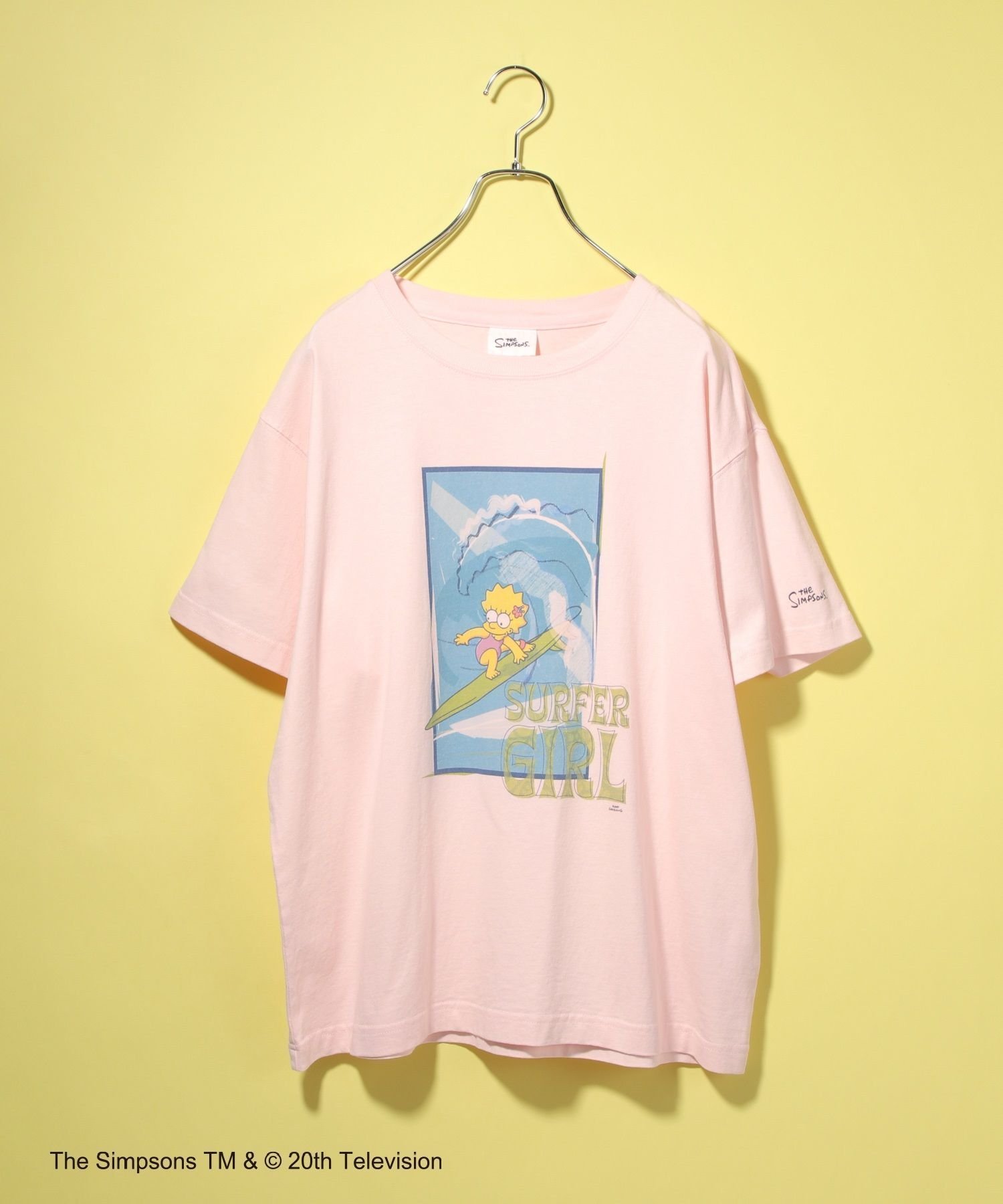 【レプシィム ローリーズファーム/LEPSIM LOWRYS FARM】の【THE SIMPSONS/シンプソンズ】アソートプリントTシャツ インテリア・キッズ・メンズ・レディースファッション・服の通販 founy(ファニー) 　ファッション　Fashion　レディースファッション　WOMEN　トップス・カットソー　Tops/Tshirt　シャツ/ブラウス　Shirts/Blouses　ロング / Tシャツ　T-Shirts　キャラクター　Character　プリント　Print　ライトピンク51|ID: prp329100004099449 ipo3291000000028326972