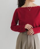 【アーバンリサーチ ロッソ/URBAN RESEARCH ROSSO】のF by ROSSO スカラッププルオーバー 人気、トレンドファッション・服の通販 founy(ファニー) ファッション Fashion レディースファッション WOMEN トップス・カットソー Tops/Tshirt プルオーバー Pullover 2024年 2024 2024-2025秋冬・A/W Aw/Autumn/Winter/Fw/Fall/2024-2025 A/W・秋冬 Aw・Autumn/Winter・Fw・Fall-Winter 冬 Winter キャミワンピース Cami Dress コンパクト Compact スカラップ Scalloped ベーシック Basic エレガント 上品 Elegant thumbnail RED|ID: prp329100004099460 ipo3291000000028847486