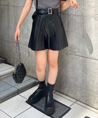 【イング/INGNI】のベルト付フェイクレザーキュロットPT 人気、トレンドファッション・服の通販 founy(ファニー) ファッション Fashion レディースファッション WOMEN スカート Skirt ベルト Belts キュロット Culottes スクエア Square スタイリッシュ Stylish スマホ Smartphone フィット Fit フェイクレザー Faux Leather ベーシック Basic ポケット Pocket thumbnail クロ|ID: prp329100004099516 ipo3291000000028849359