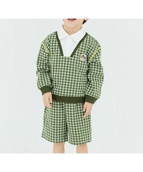 【モイモルン/moimoln / KIDS】の【セットアップ】ルーカスハウンドチェックトップス パンツ 人気、トレンドファッション・服の通販 founy(ファニー) ファッション Fashion キッズファッション KIDS トップス・カットソー Tops/Tees/Kids ボトムス Bottoms/Kids セットアップ Setup/Kids トップス Tops おすすめ Recommend クラシカル Classical ショート Short セットアップ Set Up ハウンドトゥース Houndstooth |ID:prp329100004099561