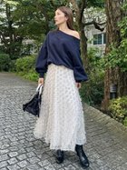 【スナイデル/SNIDEL】のデザインチュールスカート 人気、トレンドファッション・服の通販 founy(ファニー) 雑誌掲載アイテム Magazine Items ファッション雑誌 Fashion Magazines キャンキャン CanCam ファッション Fashion レディースファッション WOMEN スカート Skirt ウェーブ Wave カットソー Cut And Sew 今季 This Season 10月号 October Issue シンプル Simple ストレート Straight 雑誌 Magazine チュール Tulle ドット Dot フィット Fit フリンジ Fringe フレア Flare ラグジュアリー Luxury ロング Long おすすめ Recommend エレガント 上品 Elegant thumbnail LBEG[035]|ID: prp329100004099613 ipo3291000000028416229