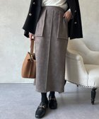 【シェトワ/Chez toi】のスエード*リブナロースカート グレー|ID: prp329100004099642 ipo3291000000029534441