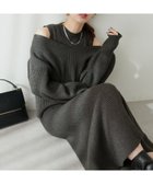 【ナチュラルクチュール/natural couture】の【Web限定】SET UPガーリーニットワンピース チャコールグレー|ID: prp329100004100305 ipo3291000000028717427