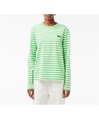 【ラコステ/LACOSTE】のベーシックボーダーTシャツ 人気、トレンドファッション・服の通販 founy(ファニー) ファッション Fashion レディースファッション WOMEN トップス・カットソー Tops/Tshirt シャツ/ブラウス Shirts/Blouses ロング / Tシャツ T-Shirts エレガント 上品 Elegant ジャージ Jersey スリーブ Sleeve ベーシック Basic ボーダー Border ロング Long thumbnail グリーン|ID: prp329100004100444 ipo3291000000028899151