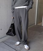 【その他のブランド/Other】のポンチ カーブ パンツ evernavy エバーネイビー 人気、トレンドファッション・服の通販 founy(ファニー) ファッション Fashion レディースファッション WOMEN パンツ Pants とろみ Thickness なめらか Smooth ストレッチ Stretch フロント Front ボトム Bottom ポケット Pocket ワイド Wide 人気 Popularity 切替 Switching 楽ちん Easy thumbnail グレー|ID: prp329100004100605 ipo3291000000028793915