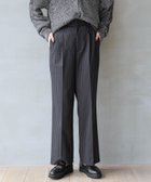 【グローバルワーク/GLOBAL WORK】のウツクシルエットワイドパンツ/114978 人気、トレンドファッション・服の通販 founy(ファニー) ファッション Fashion レディースファッション WOMEN パンツ Pants ショート Short ジャケット Jacket ストライプ Stripe ストレッチ Stretch センター Center フロント Front ワイド Wide thumbnail ネイビーピンストライプ85|ID: prp329100004100607 ipo3291000000028517104