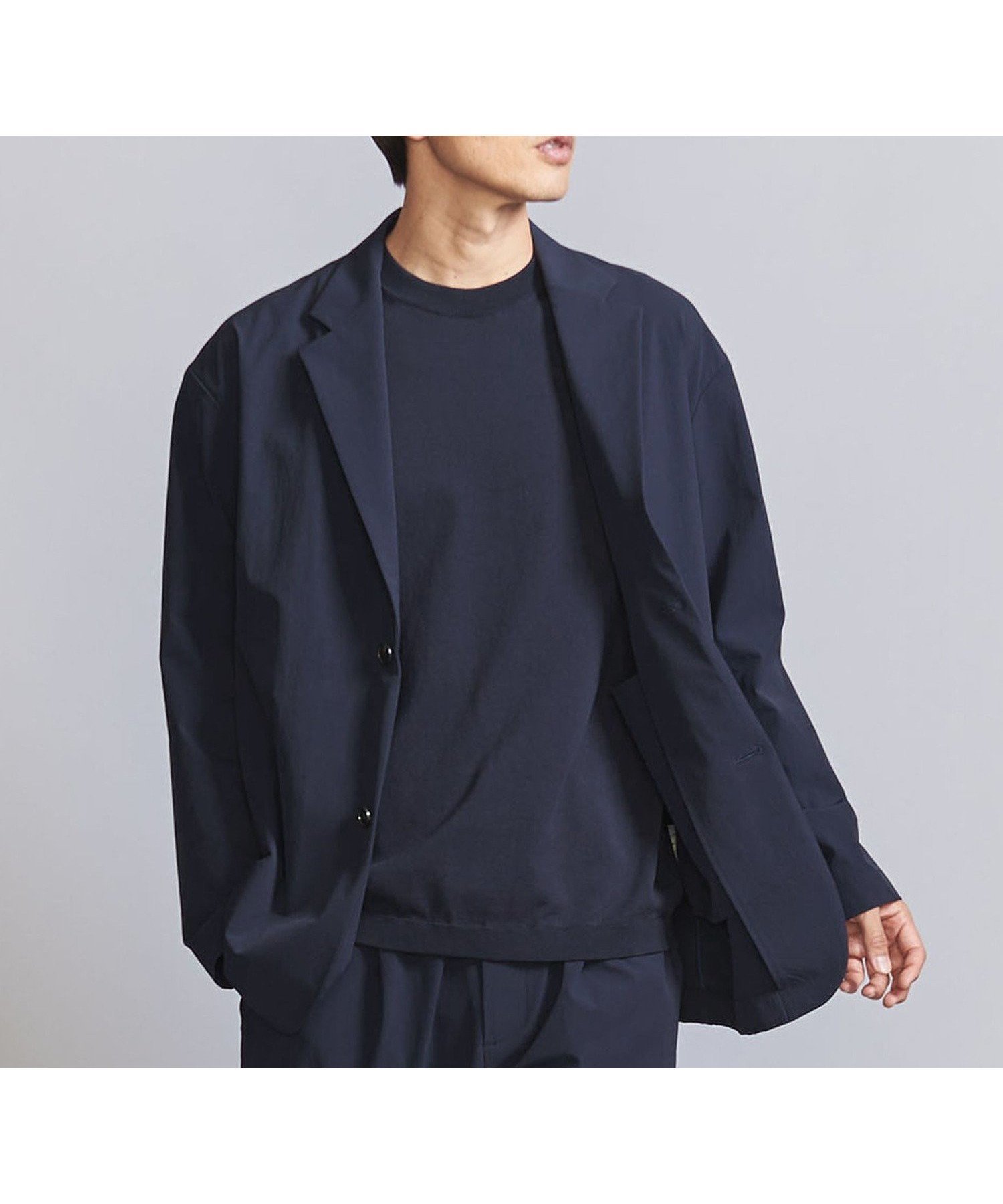 【ビューティ&ユース ユナイテッドアローズ/BEAUTY&YOUTH / UNITED ARROWS / MEN】の360°MASTER リラックス 2ボタン ジャケット - セットアップ対応 ストレッチ ウォッシャブル マルチ機能 - インテリア・キッズ・メンズ・レディースファッション・服の通販 founy(ファニー) 　ファッション　Fashion　メンズファッション　MEN　セットアップ　Setup/Men　ウォッシャブル　Washable　秋　Autumn/Fall　ジャケット　Jacket　スウェット　Sweat　スタンダード　Standard　ストレッチ　Stretch　セットアップ　Set Up　トレンド　Trend　フロント　Front　ブルゾン　Blouson　ベーシック　Basic　ポケット　Pocket　リラックス　Relax　ワイド　Wide　おすすめ　Recommend　旅行　Travel　ビジネス 仕事 通勤　Business　NAVY|ID: prp329100004100679 ipo3291000000028596049