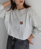 【リベリー/Riberry】のめがねキツネ胸刺繍ロンT 人気、トレンドファッション・服の通販 founy(ファニー) ファッション Fashion レディースファッション WOMEN トップス・カットソー Tops/Tshirt ロング / Tシャツ T-Shirts おすすめ Recommend カーゴパンツ Cargo Pants シンプル Simple スラックス Slacks デニム Denim ロング Long ワンポイント One Point 冬 Winter 夏 Summer thumbnail オートミール|ID: prp329100004100928 ipo3291000000028905092