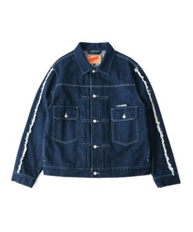 【サブサエティ/Subciety / MEN】のFRINGE DENIM JKT 人気、トレンドファッション・服の通販 founy(ファニー) ファッション Fashion メンズファッション MEN ジャケット Jacket セットアップ Set Up デニム Denim パッチ Patch フリンジ Fringe フロント Front ポケット Pocket 再入荷 Restock/Back In Stock/Re Arrival |ID:prp329100004100987