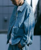 【サブサエティ/Subciety / MEN】のFRINGE DENIM JKT 人気、トレンドファッション・服の通販 founy(ファニー) ファッション Fashion メンズファッション MEN ジャケット Jacket セットアップ Set Up デニム Denim パッチ Patch フリンジ Fringe フロント Front ポケット Pocket 再入荷 Restock/Back In Stock/Re Arrival thumbnail BLUE|ID: prp329100004100987 ipo3291000000028608049