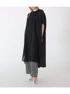 【ラシュッド/LASUD】のピンタックシアーシャツワンピース 人気、トレンドファッション・服の通販 founy(ファニー) ファッション Fashion レディースファッション WOMEN ワンピース Dress シャツワンピース Shirt Dresses なめらか Smooth コラボ Collaboration ダブル Double フロント Front ヘムライン Hemline エレガント 上品 Elegant thumbnail ブラック|ID: prp329100004101275 ipo3291000000027851321