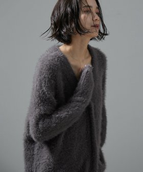 【サロン アダム エ ロペ/SALON adam et rope'】 【WEB限定】シャギーVネックニットカーディガン人気、トレンドファッション・服の通販 founy(ファニー) ファッション Fashion レディースファッション WOMEN トップス・カットソー Tops/Tshirt ニット Knit Tops カーディガン Cardigans Vネック V-Neck カーディガン Cardigan スタイリッシュ Stylish ストレート Straight トレンド Trend ドット Dot フロント Front ポケット Pocket ラグジュアリー Luxury おすすめ Recommend |ID:prp329100004101893