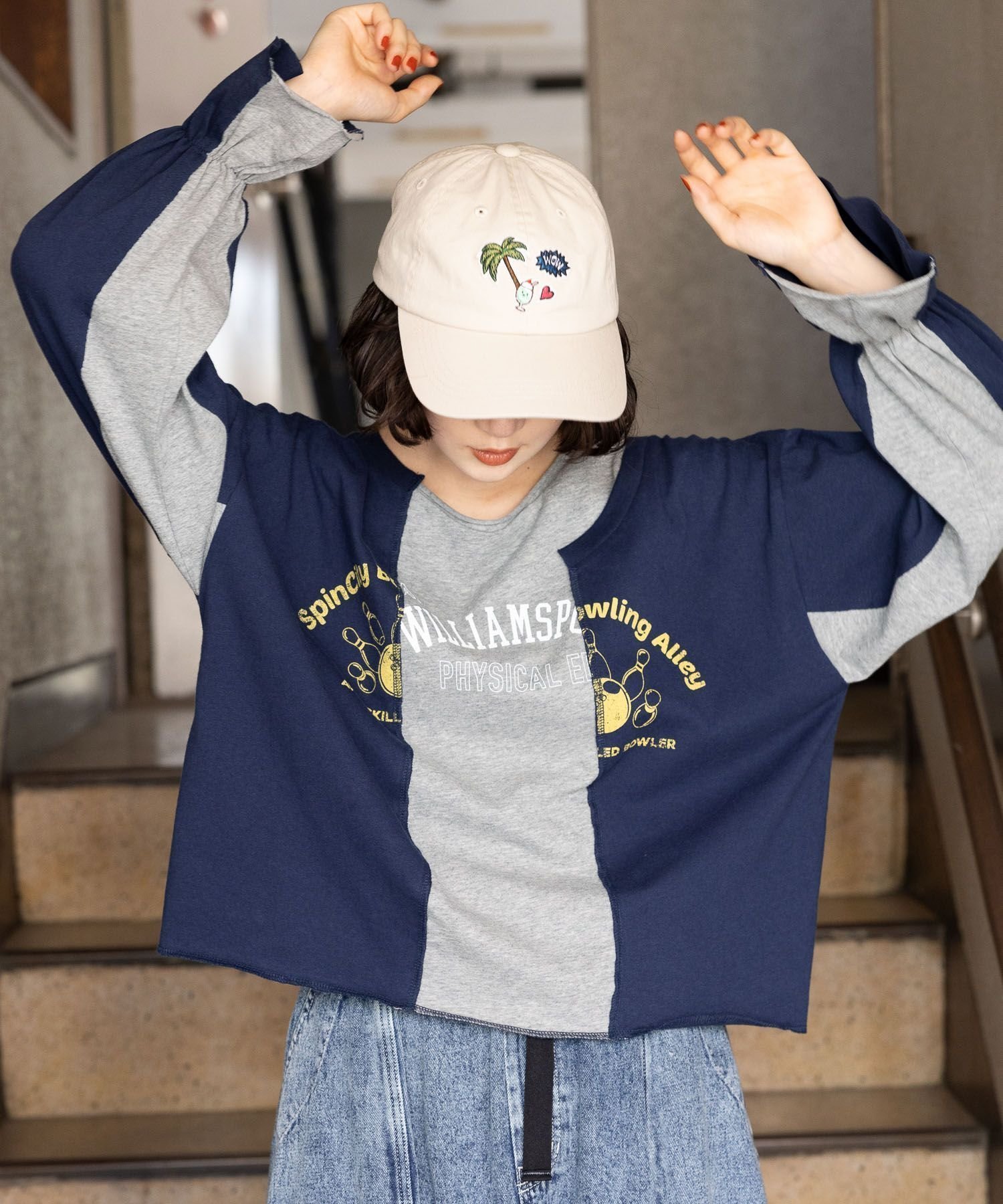 【ニコアンド/niko and】のリメイク風キャンディスリーブロングTシャツ 人気、トレンドファッション・服の通販 founy(ファニー) 　ファッション　Fashion　レディースファッション　WOMEN　トップス・カットソー　Tops/Tshirt　シャツ/ブラウス　Shirts/Blouses　ロング / Tシャツ　T-Shirts　おすすめ　Recommend　スポーティ　Sporty　スリーブ　Sleeve　ドッキング　Docking　ベーシック　Basic　ボトム　Bottom　リメイク　Remake　吸水　Water Absorption　秋　Autumn/Fall　 other-1|ID: prp329100004101909 ipo3291000000028419209