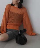 【フリーズマート/FREE'S MART】のオーバーサイズラメメッシュニット 人気、トレンドファッション・服の通販 founy(ファニー) ファッション Fashion レディースファッション WOMEN トップス・カットソー Tops/Tshirt ニット Knit Tops おすすめ Recommend シンプル Simple スラックス Slacks ボトム Bottom メッシュ Mesh thumbnail オレンジ|ID: prp329100004101940 ipo3291000000027868075