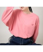 【フリークスストア/FREAK'S STORE】のハート刺繍 ベーシックロングTシャツ 24AW 人気、トレンドファッション・服の通販 founy(ファニー) ファッション Fashion レディースファッション WOMEN トップス・カットソー Tops/Tshirt シャツ/ブラウス Shirts/Blouses ロング / Tシャツ T-Shirts 2024年 2024 2024-2025秋冬・A/W Aw/Autumn/Winter/Fw/Fall/2024-2025 A/W・秋冬 Aw・Autumn/Winter・Fw・Fall-Winter 冬 Winter ショルダー Shoulder シンプル Simple ドロップ Drop ベーシック Basic ロング Long ワンポイント One Point thumbnail ピンク|ID: prp329100004102049 ipo3291000000028899814